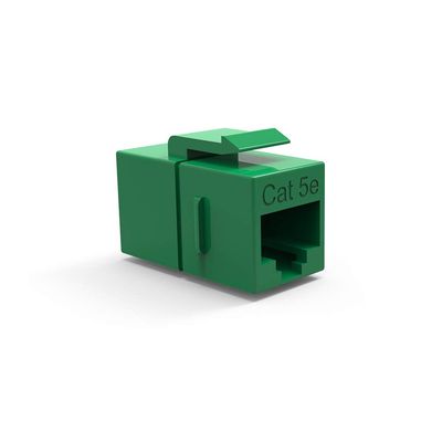 ACCL Cat.5E Inline Coupler w/Keystone Latch Green, 4 Pack