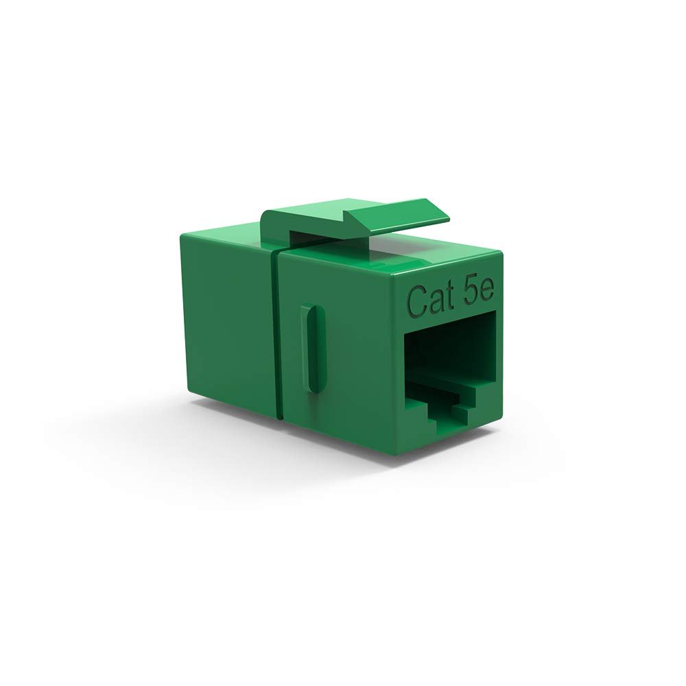 ACCL Cat.5E Inline Coupler w/Keystone Latch Green, 4 Pack