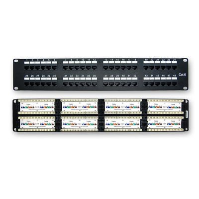 ACCL Cat.6 110 Type Patch Panel 48Port Rackmount, 10 Pack
