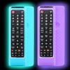 2 Pack Remote case for Samsung Controller, Silicone Cover for BN59-01199F Smart TV Control Skin Sleeve Glow in The Dark Sky and Purple view 1