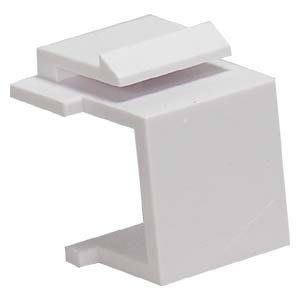 ACCL Snap-in Keystone Wallplate Blank Insert White, 3 Pack