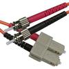ACCL 3m ST/UPC SC/UPC OM2 Multimode Duplex OFNR Fiber Optic Patch Cable, 4 Pack view 1