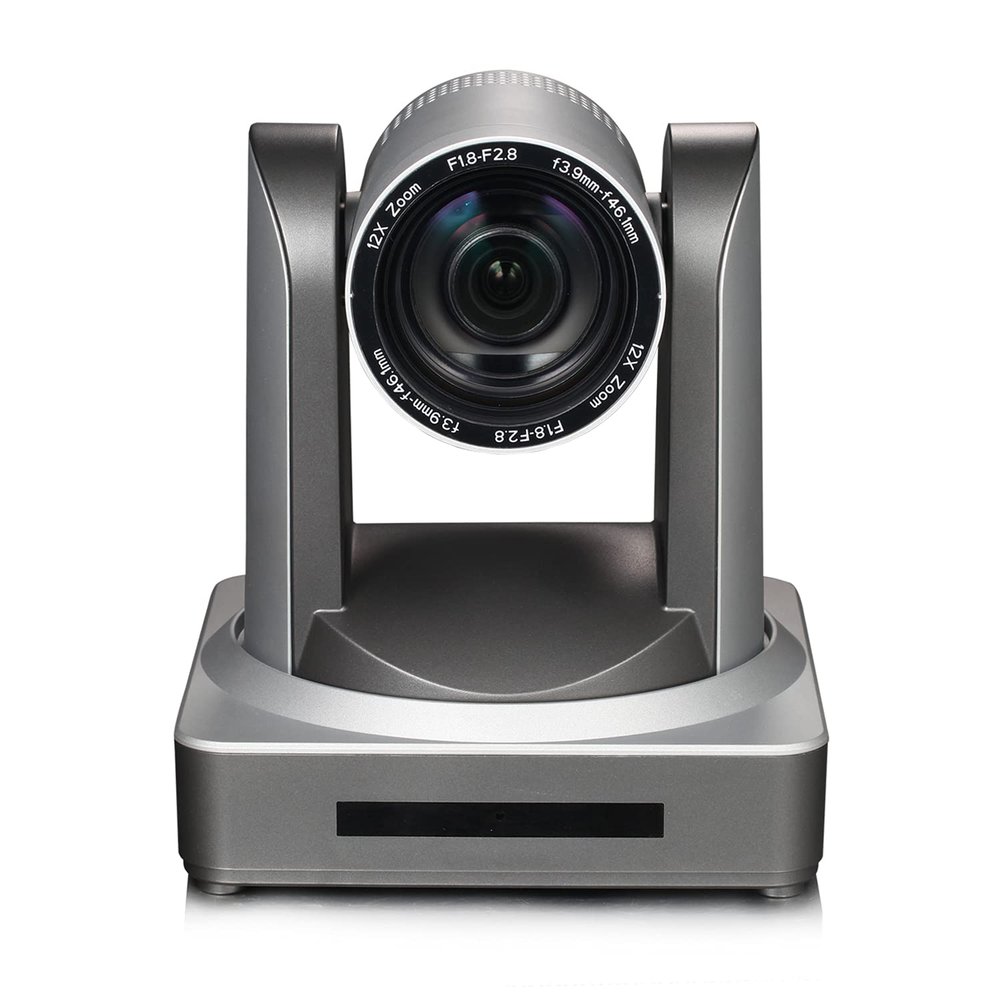 HaiweiTech 2.0 MP Camera 3G-SDI HDMI PTZ Camera 1080P 60 FPS, 12X Optical Zoom 10X Digital Zoom Church Live Streaming Camera Broadcast Conference Education Events