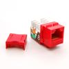 ACCL Cat.6 RJ45 110 Type Keystone Jack Red, 2 Pack view 1