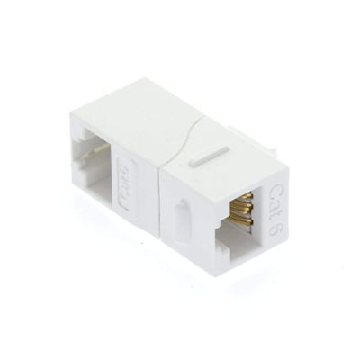 ACCL Cat.6 Right Angle Keystone Coupler White, 3 Pack
