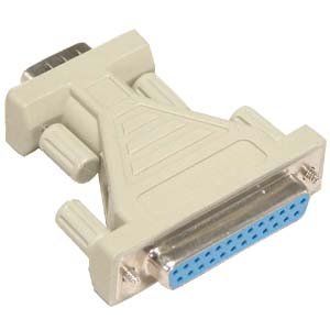 ACCL DB9-M/DB25-F Serial Adapter, Thumbscrew(DB25)/Thumbscrew(DB9), 10 Pack