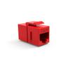 ACCL Cat.6 Inline Coupler w/Keystone Latch Red, 2 Pack view 1