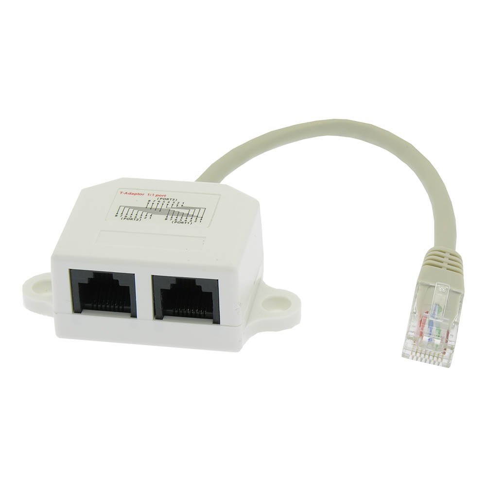 ACCL 10/100 BaseT 1P/2J Type 7 Wiring Splitter, Pigtail Type, 4 Pack