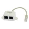 ACCL 10/100 BaseT 1P/2J Type 7 Wiring Splitter, Pigtail Type, 4 Pack view 1
