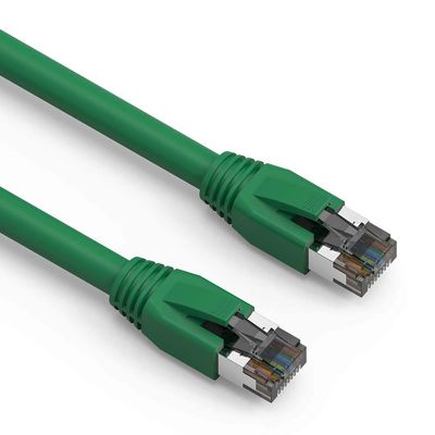 ACCL 1Ft Cat.8 S/FTP Ethernet Network Cable Green 24AWG, 2 Pack