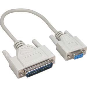 ACCL 1Ft DB9-F/DB25-M Serial Cable, 2 Pack