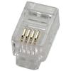 ACCL RJ22 4P4C Plug for Handset Flat Stranded Wire 100pk, 2 Pack view 1