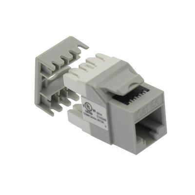 ACCL Cat.5E RJ45 110 Type 180 Keystone Jack Gray, 10 Pack