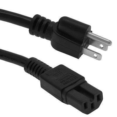 ACCL 10Ft Power Cord 5-15P to C15 Black/SJT 14/3, 2 Pack