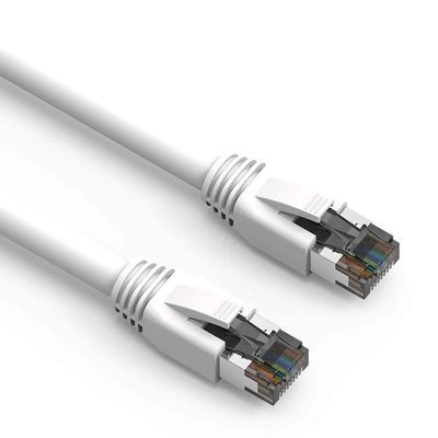 ACCL 0.5Ft Cat.8 S/FTP Ethernet Network Cable White 24AWG, 4 Pack