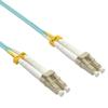 ACCL 10m LC/UPC-LC/UPC OM3 Multimode Duplex Aqua Fiber Optic Patch Cable, 3 Pack view 1