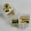 ACCL RCA Yellow F/F Keystone Module White, 5 Pack view 1