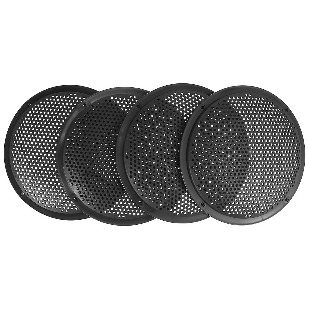 ACROPIX 8 Inch Universal Speaker Grills Cover Mesh Guard Protective Case Black - Pack of 4