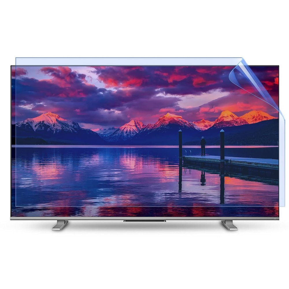 Anti Glare TV Film for 32-75 Inch, Anti-Blue Light Screen Protector/Anti-UV/Anti Scratch, Reduce Eye Fatigue, for LCD LED OLED 4K HDTV,47" 1044590