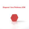 Gisela Red Foam Set for Product Display, Accessories, Jewellery, Cosmetics, Model, Perfumein and Trinkets on Photography Props,Perfect to Making Your Product over (Hexagonal Prism 2Pcs) view 2