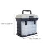 FAVOMOTO 1pc Creative Four-layer Tool Storage Case for Auto Repairs Fishing Assembly Lightweight Portable Design Thick Buckles for Secure Storage and Easy Carrying view 2