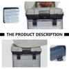 FAVOMOTO 1pc Creative Four-layer Tool Storage Case for Auto Repairs Fishing Assembly Lightweight Portable Design Thick Buckles for Secure Storage and Easy Carrying view 3
