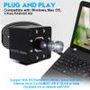 ALPCAM USB Camera 4K Autofocus Webcam High Resolution UHD 2160P Camera with 8pcs White LEDs,100No Distortion Lens Webcamera with IMX415 Sensor,30fps Plug and Play Web Cam for Video Conference view 4