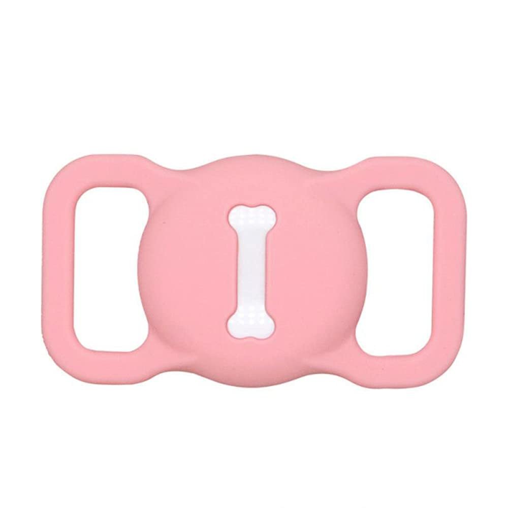 1Pcs Dog Collar Pet Loop Holder Silicone Protective Case for Compatible with Apple Airtag GPS Tracking Finder