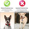2Pcs Dog Collar Pet Loop Holder Silicone Protective Case for Compatible with Apple Airtag GPS Tracking Finder view 4