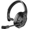 EKSA Noise Cancelling Trucker Bluetooth Headset with Microphone Wireless AI-Powered ENC Headphones, 99ft Long Range, 30H of Talk Time, All-Day Comfort On Ear Headsets Mute Button view 1