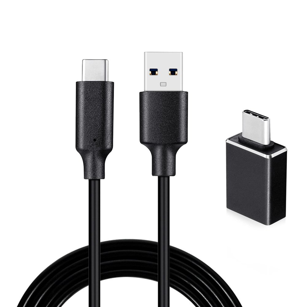 weishan Type C to USB Cable Compatible with Focusrite Scarlett Solo(3rd Gen), Scarlett 2i2(3rd Gen) USB Audio Interface, with USB C Male to USB Female Adapter, 6.6 ft