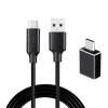 weishan Type C to USB Cable Compatible with Focusrite Scarlett Solo(3rd Gen), Scarlett 2i2(3rd Gen) USB Audio Interface, with USB C Male to USB Female Adapter, 6.6 ft view 1