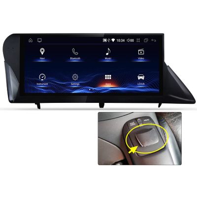 MekedeTech Android 12 System 10.25 inch Touch Screen Radio Car Stereo for Lexus RX300 RX350 RX450H 2012-2014 Built-in CarPlay BT Head Unit 4+64 2012-2014 Sqaure Mouse