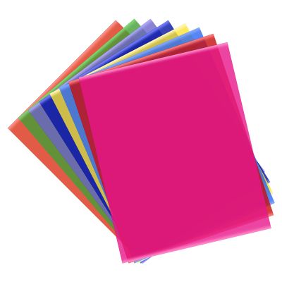 Andoer Pack of 14 Gel Colour Filter Filters, 50 x 40 cm Transparent Coloured Film Film for Photo Studio Strobe Flash LED Light Headlight