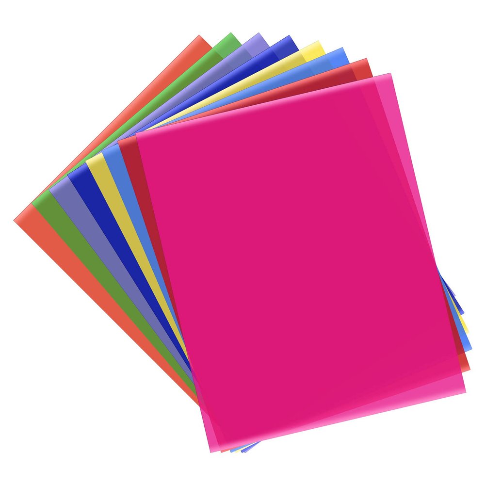 Andoer Pack of 14 Gel Colour Filter Filters, 50 x 40 cm Transparent Coloured Film Film for Photo Studio Strobe Flash LED Light Headlight
