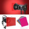 Andoer Pack of 14 Gel Colour Filter Filters, 50 x 40 cm Transparent Coloured Film Film for Photo Studio Strobe Flash LED Light Headlight view 3