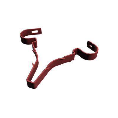 D-Line Cable Supports, Safe-D Stag Clips, Single Piece Cable Fixing, Cable Wall Anchor, Holds 2X 0.23-0.31" Diameter Cords - Red - 50-Pack