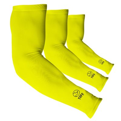 TUFF Compression Cooling Arm Sleeves - Arm Sleeves for Women - UV Protective UPF 50 Arm Sleeves for Men - Sleeves to Cover Arms Tattoo for Cycling, Basketball, Football, Golf, Gym and More