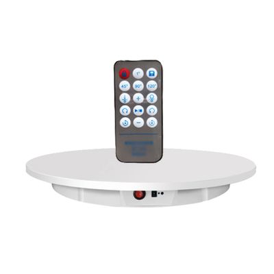 KUYUEOR White 60cm 17.3 X 39.4 X 2.4 330 Lb Professional 360 Degree Electric Rotating Turntable for Photography,Automatic Revolving Platform Ideal for Product Display-White 60cm