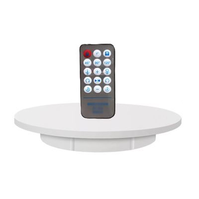 KUYUEOR 360 Degree Remote Control Rotating Electric Turntable Display Stand Professional Photography,for Photography Products Show(165 Inches Load 132 Lb)-White 42cm