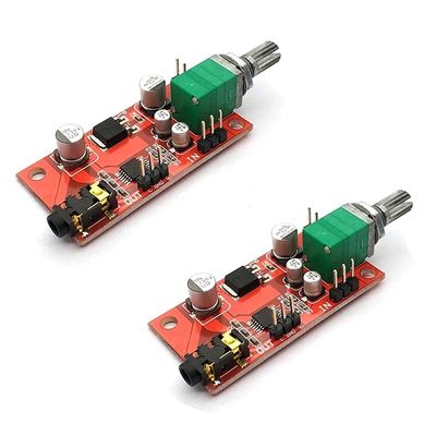 Rakstore MAX4410 Headphone Amplifier Board - 2Pcs, Headset Amplifier, Mini Amp, Single Battery Power, 50mm*25mm