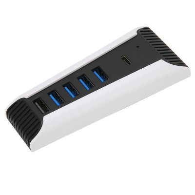 5 in 1 USB Hub,Small HighSpeed Expansion Adapter with USB3.0 TypeC Ports for Console Adapter Accessories,Stable,Long Service Life