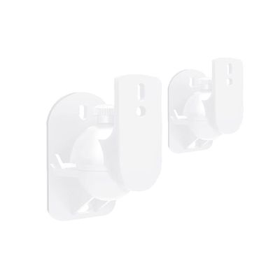 JKXWX Speaker Bracket Speaker Wall Bracket 180Rotating Speaker Mounting Frame Large Surround Speaker Frame Bearing 30kg (Pair) Universal Shelf Speaker Wall Bracket (Color : White)