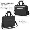 samdew Mobile Printer Storage Bag, with Laptop Layer up to 14", Bag Only view 4