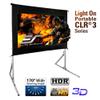 Elite Screens 60-Inch UST Portable Projector Screen with Stand, Foldable and Height Adjustable, 16:9 4K ALR Screen for Ultra Short Throw Projectors, Indoor Home Theater Movie Screen- LPS60H-CLR3 view 2