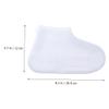 Beaupretty 2pcs Silicone Shoe Covers Slip Overshoes for Rain Protection Lightweight and Footwear Accessories for Outdoor Use view 2