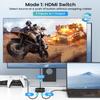 HDMI Switch Splitter 4K@60hz, Aluminum HDMI 2.0 Switcher 2 in 1 Out, HDMI Splitter 1 in 2 Out, Bi-Directional Switch Support 4K 3D HDR for Xbox PS5/4/3 Blu-Ray Player Fire Stick Roku HDTV view 2
