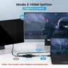 HDMI Switch Splitter 4K@60hz, Aluminum HDMI 2.0 Switcher 2 in 1 Out, HDMI Splitter 1 in 2 Out, Bi-Directional Switch Support 4K 3D HDR for Xbox PS5/4/3 Blu-Ray Player Fire Stick Roku HDTV view 3