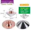 Startnow Laser Cutting Nozzle S28-A Double Single Layer Caliber 0.8 1.0mm 1.5 D28mm Precitec HANS WSX Laser Nozzle (S28-A-15-S 10 PCS, 2.5) view 4
