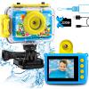 GKTZ Kids Camera - Waterproof Underwater Camera for Kids, Christmas Birthday Gifts for Boys Age 3-12, 1080P HD Children Digital Action Camera, Pool Toys for Kids Age 4-12 view 1